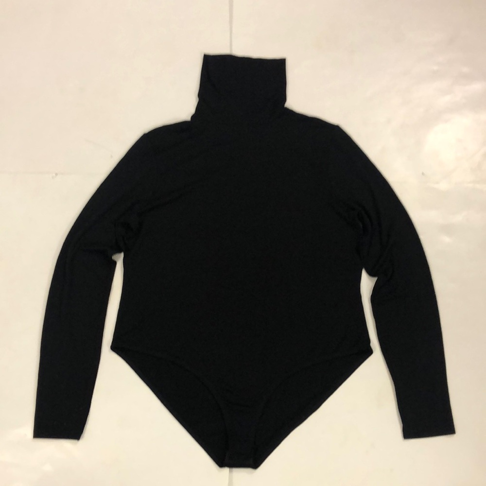 ASOC 14 Black Turtleneck Bodysuit Long Sleeve Stretchy Excellent Condition new